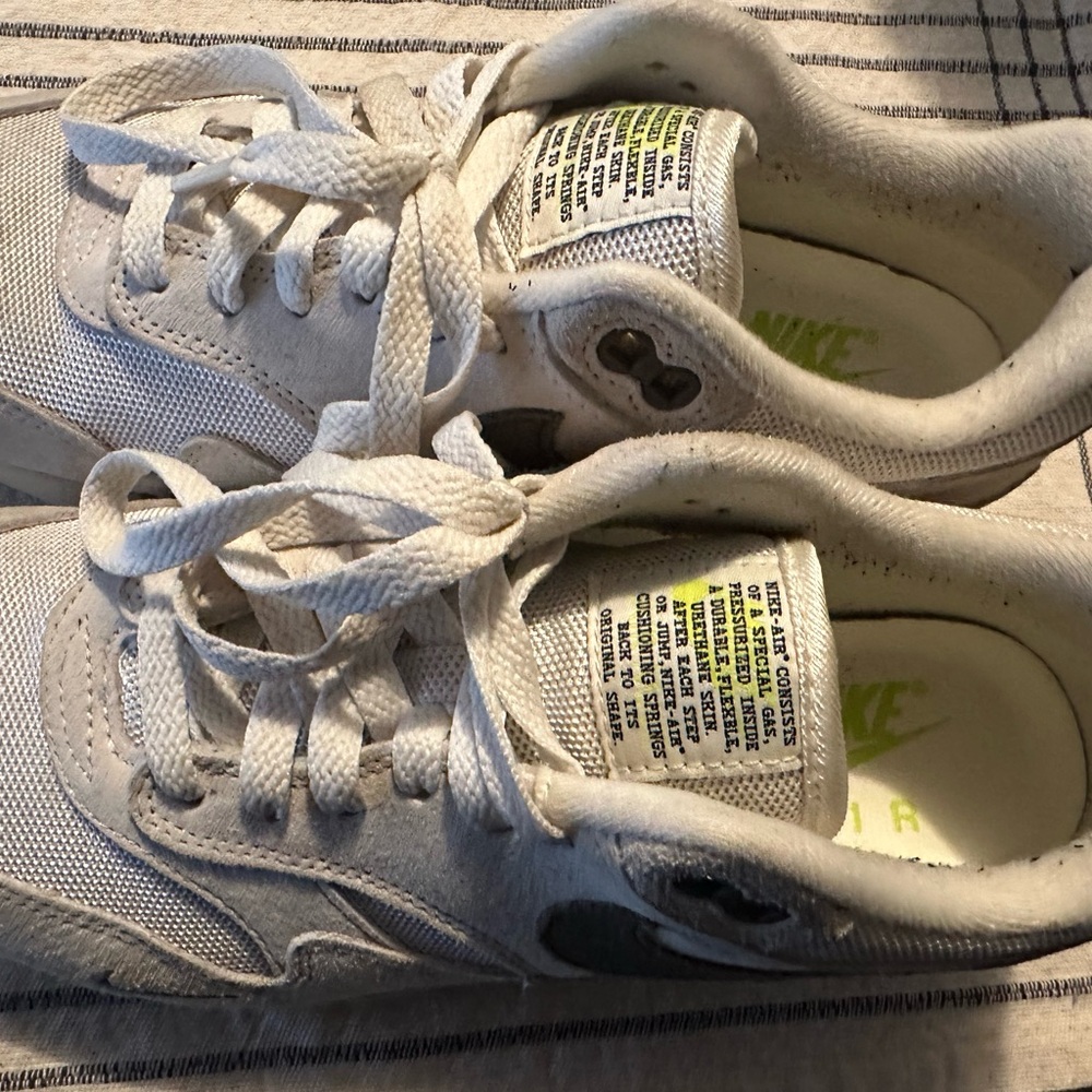 Nike White Sneakers with Chunky Retro Design